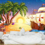 Photo wallpaper for a boy's room