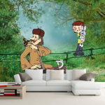 Photo wallpaper for a boy's room