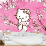 Photo wallpaper for a girl's room