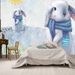 Photo wallpaper for a girl's room