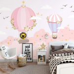 Photo wallpaper for a girl's room