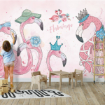 Photo wallpaper for a girl's room