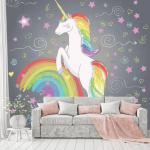 Photo wallpaper for a girl's room
