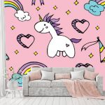 Photo wallpaper for a girl's room