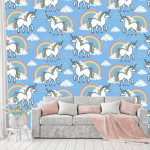 Photo wallpaper for a girl's room