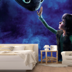 Photo wallpaper for a girl's room