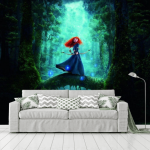 Photo wallpaper for a girl's room