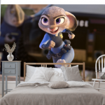 Photo wallpaper for a girl's room