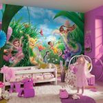 Photo wallpaper for a girl's room