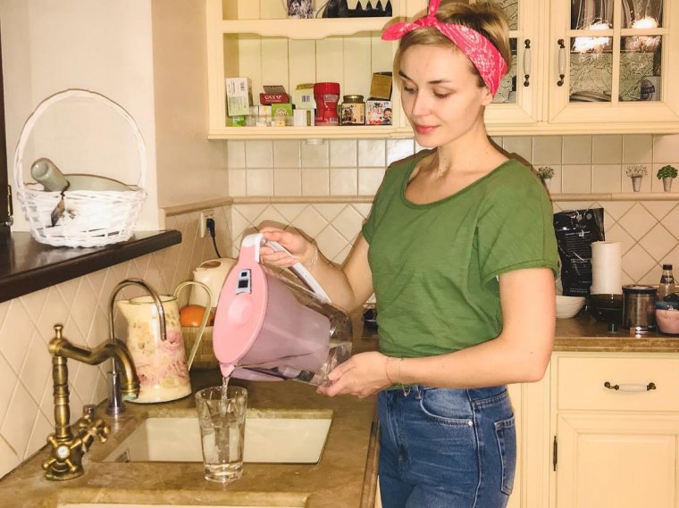Polina Gagarina's kitchen