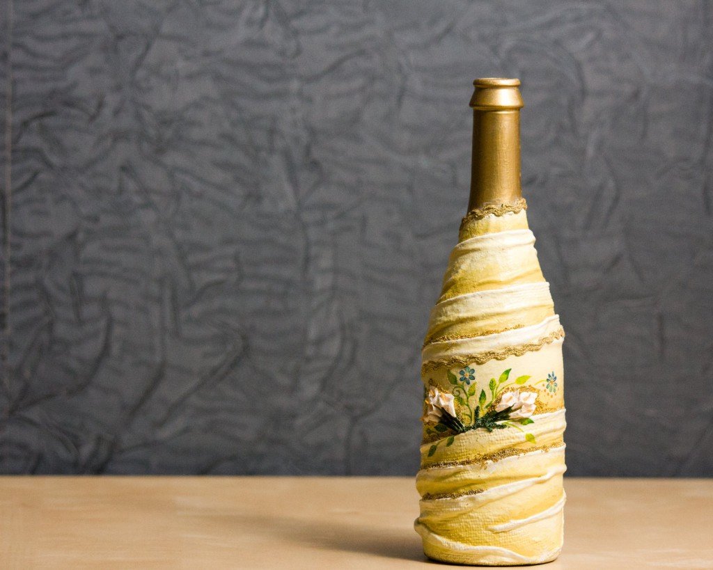 decoupage bottles