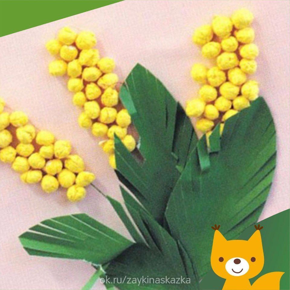 mimosa from a napkin