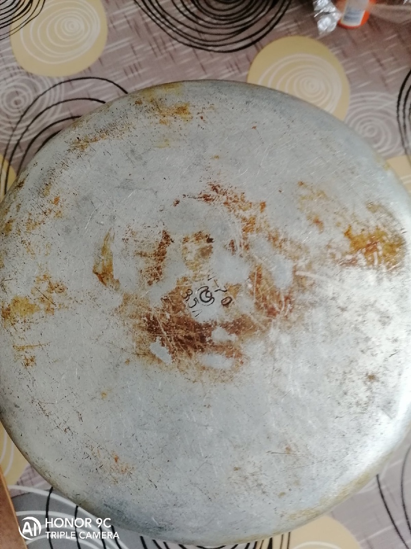 how to clean a pan with corvalol