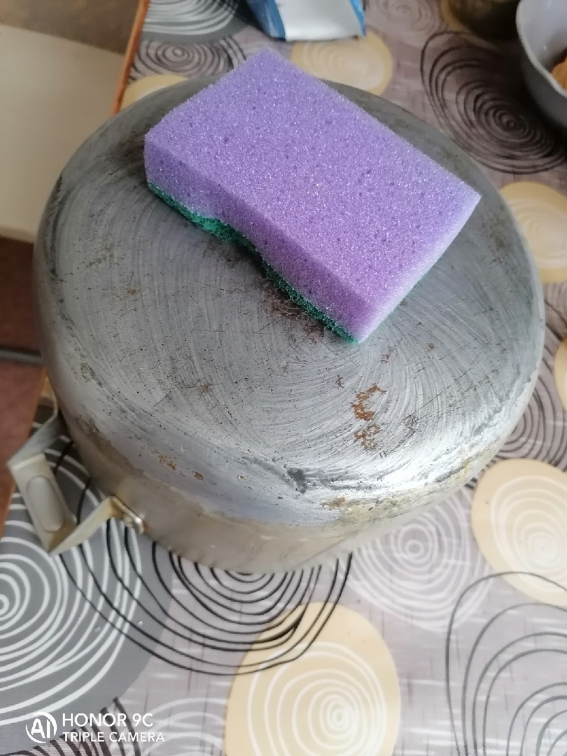 cleaning pans with corvalol