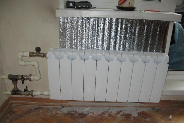 Foil behind the battery