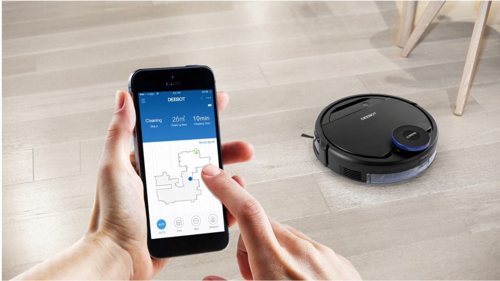 control a robot vacuum cleaner from a smartphone
