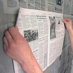 Using old newspapers