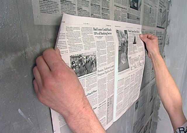 Using old newspapers