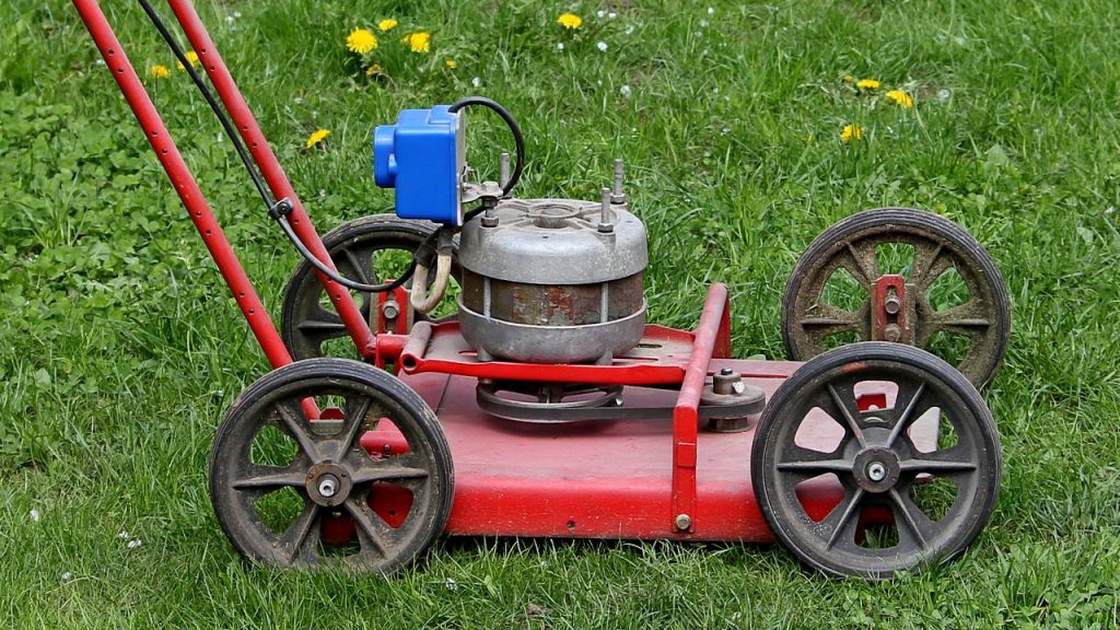 Lawnmower from a vacuum cleaner.