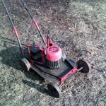 DIY lawn mower.