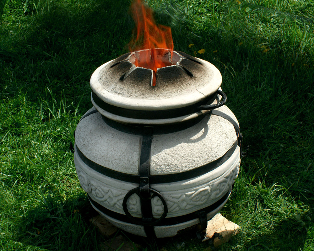 tandoor in the yard