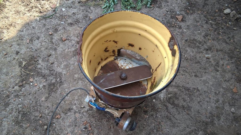 Container from a bucket.