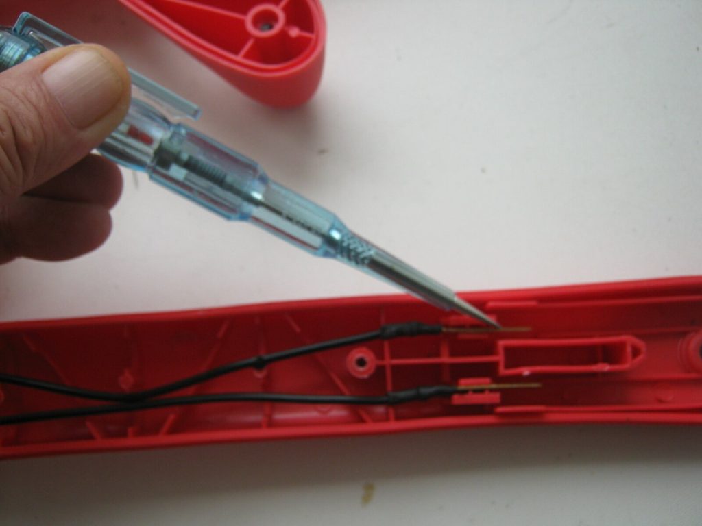 Checking the trim button.