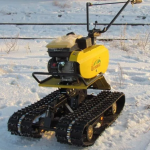 Motoblock on caterpillar tracks.
