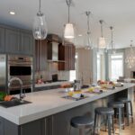 Chandelier in the kitchen