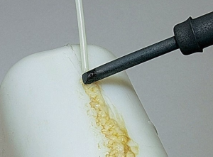 Repair with a soldering iron.