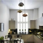 Chandelier in the kitchen