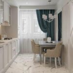 Chandelier in the kitchen