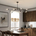 Chandelier in the kitchen