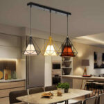 Chandelier in the kitchen