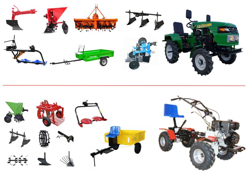 mini tractor or walk-behind tractor