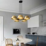 Chandelier in the kitchen