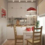 Chandelier in the kitchen