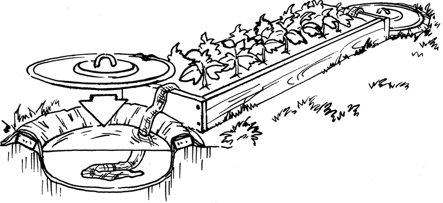 watering with a wick