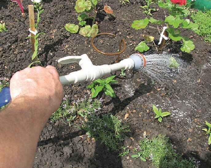 Ready-made nozzle for the hose.