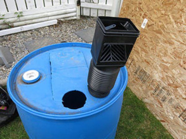 Pipe for collecting water.