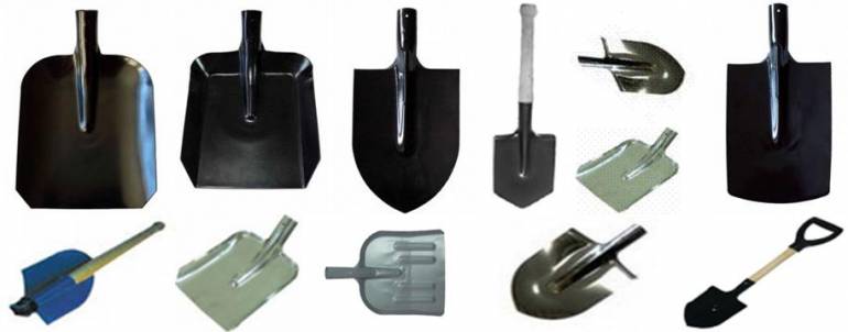 types of shovels