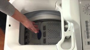 Working principle of a top loading washing machine