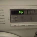 PF error in LG washing machine