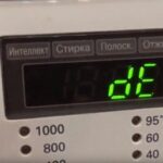 dE error on washing machine