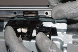 Remove the door latch