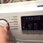 Designations on a Samsung washing machine