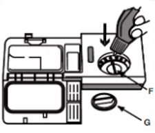 Open the dispenser lid