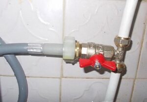 Turn off the tap on the water supply