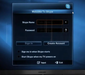 Skype on Samsung TV