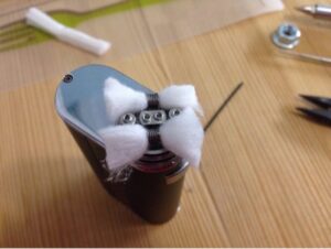 How to change cotton wool on a dripper